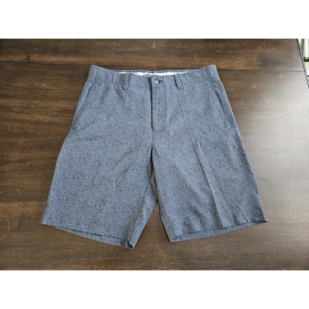 Callaway Opti-Dri Golf Performance Shorts‎ Men's Size 32  Gray/Blue Stretch